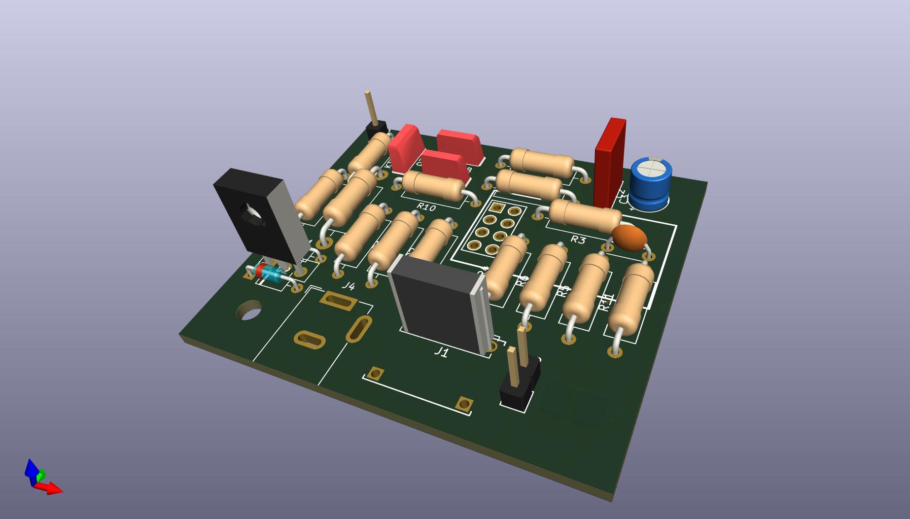 ESP-01 M-Bus interface 3D front